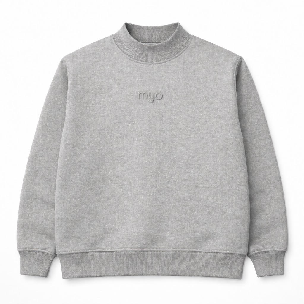 Heather Somber Mock-Neck