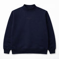 Navy Somber Mock-Neck